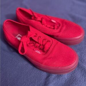 Vans Kids Red Sneakers
